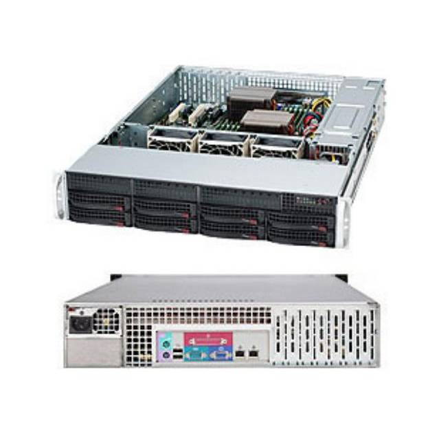 Supermicro SuperChassis CSE-825TQ-600LPB 600W 2U Rackmount Server Chassis (Black)