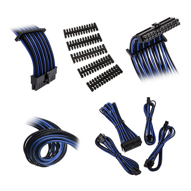 Bitfenix Alchemy 2.0 Extension Cable Kit - Black/ Blue (BFX-ALC-EXTKB-RP)