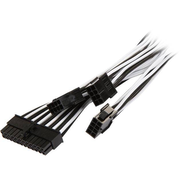 Bitfenix Alchemy 2.0 Extension Cable Kit - Black/ White (BFX-ALC-EXTKW-RP)