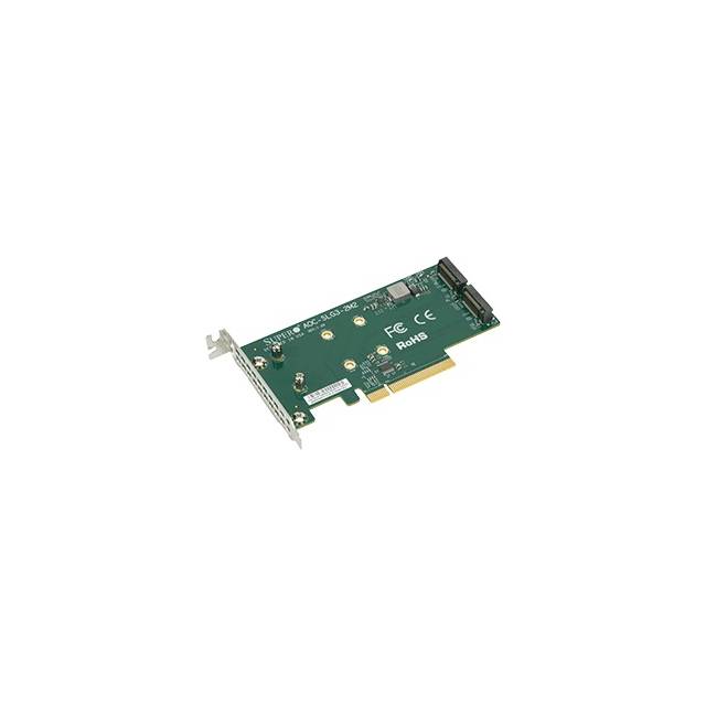 Supermicro AOC-SLG3-2M2 Low Profile Dual NVMe M.2 SSD PCIe add-on Card