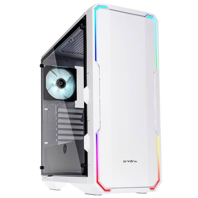 BitFenix ENSO BFC-ENS-150-WWWGK-RP No Power Supply ATX Mid Tower (White)