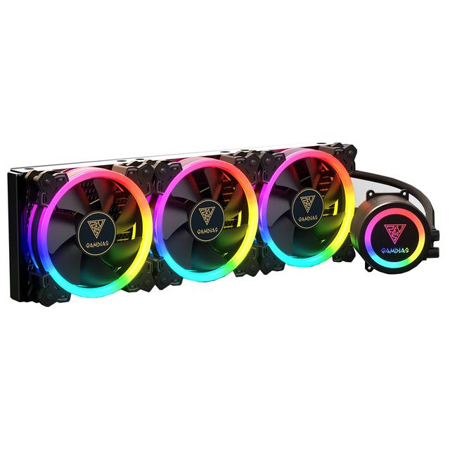 GAMDIAS CHIONE P1A-360R All-In-One Liquid CPU Cooler for LGA2066/ 2011_v3/ 2011/ 1151/ 1150/ 1155/ 1156/ 1366/ 775 & AMD Socket AM4/ AM3+/ AM3/ AM2+/