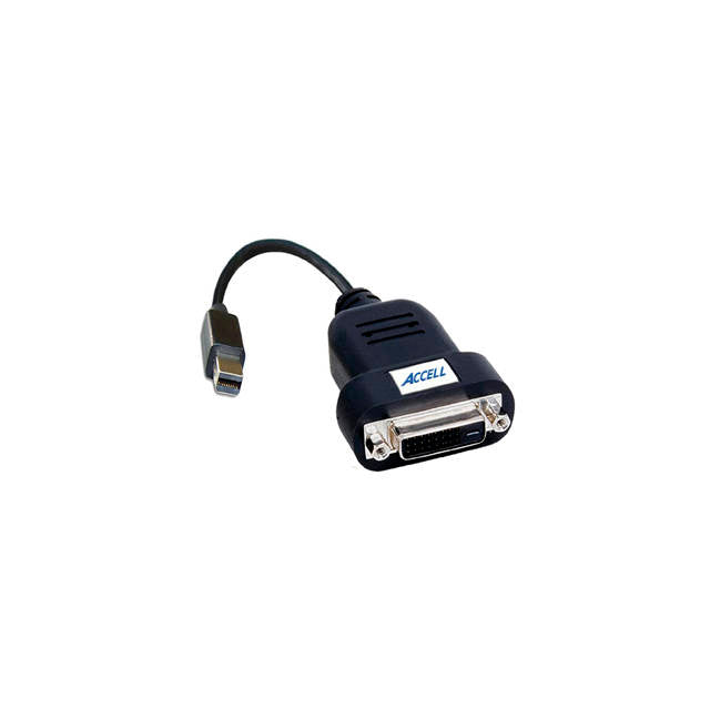 Accell UltraAV B087B-006B 7.75inch DVI-D Active Single Link Female to Mini DisplayPort Male Adapter Cable