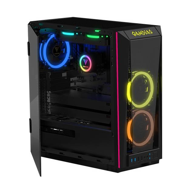 Gamdias GD-TALOS M1 No Power Supply ATX Mid Tower (Black)