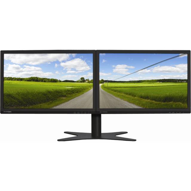 DoubleSight DS-1900WA 19 inch Widescreen 1,000:1 5ms VGA/DVI Multi-Display LCD Monitor, w/ Speakers (Black)