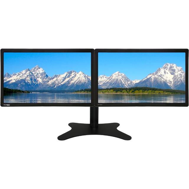 DoubleSight DS-2200WA 22 inch Widescreen 1,000:1 5ms VGA/DVI Multi-Display LED LCD Monitor (Black), w/ Speakers