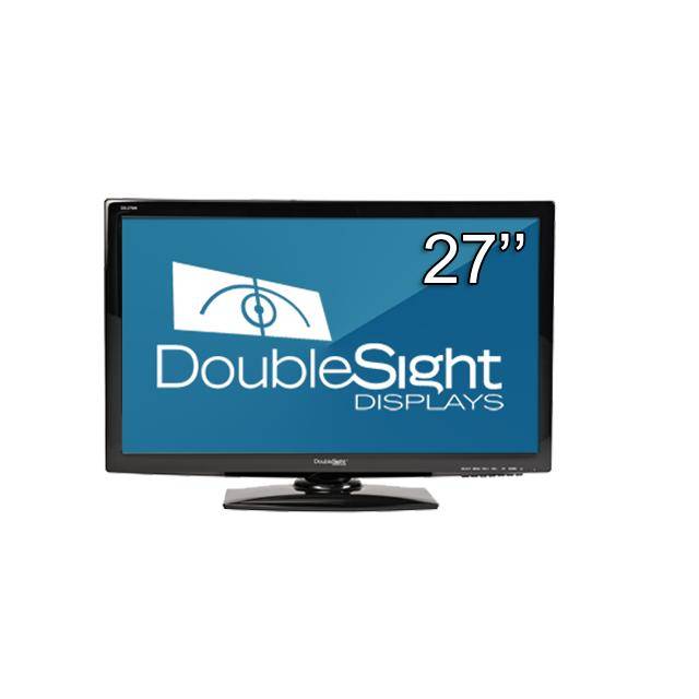 DoubleSight DS-279W 27 inch Widescreen 1,000:1 6ms VGA/DVI/HDMI/DisplayPort LED LCD Monitor, w/ Speakers (Black)