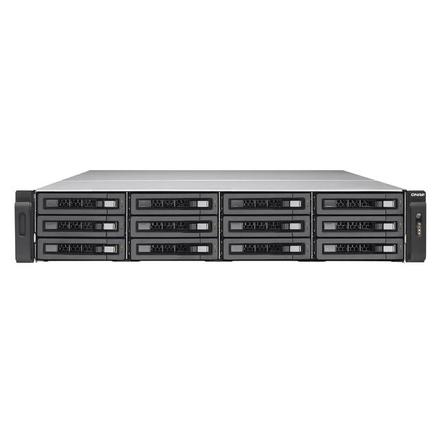 QNAP TS-EC1280U-I3-8G-R2-US Intel i3-4150 3.5GHz/ 8GB RAM/ 6GbE/ 12SATA3/ USB3.0/ 12-Bay 2U Rackmount NAS for Enterprise