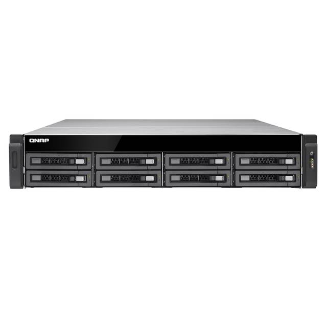 QNAP TS-EC880U-I3-8G-R2-US Intel Core i3-4150 3.5GHz/ 8GB RAM/ 6GbE/ 8SATA3/ USB3.0/ 8-Bay 2U Rackmount NAS for Enterprise