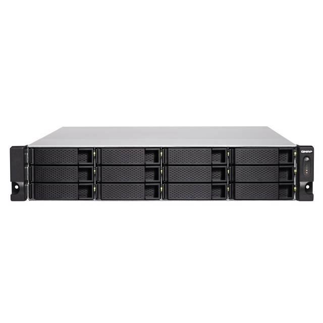 QNAP TS-1277XU-RP-2600-8G-US AMD Ryzen 5 2600 3.4GHz/ 8GB DDR4/ 4GbE/ 12SATA/ USB3.1/ 12-Bay 2U Rackmount NAS for SMB