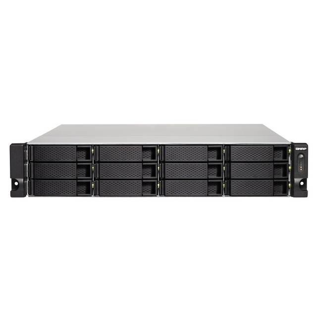 QNAP TS-1263XU-RP-4G-US AMD G-Series GX-420MC 2.0GHz/ 4GB DDR3L/ 5GbE/ 12SATA3/ USB3.0/ 12-Bay 2U Rackmount NAS for SMB