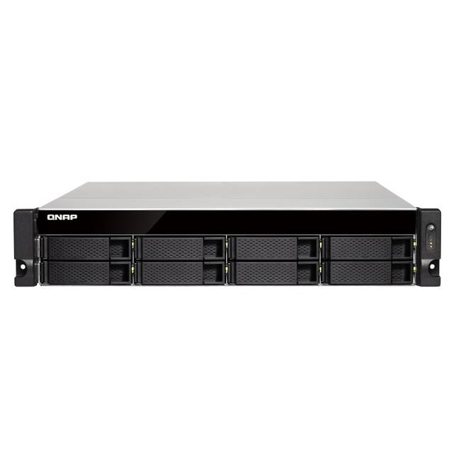 QNAP TS-873U-4G-US AMD R-Series RX-421ND 2.1GHz/ 4GB DDR4/ 6GbE/ 8SATA3/ USB3.0/ 8-Bay 2U Rackmount NAS for SMB