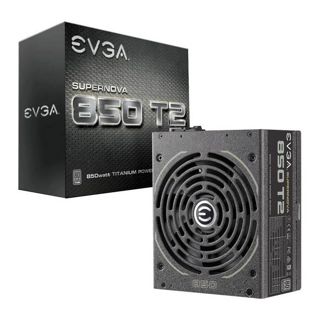 EVGA SuperNOVA 850 T2 220-T2-0850-X1 850W 80 PLUS Titanium ATX12V & EPS12V Power Supply