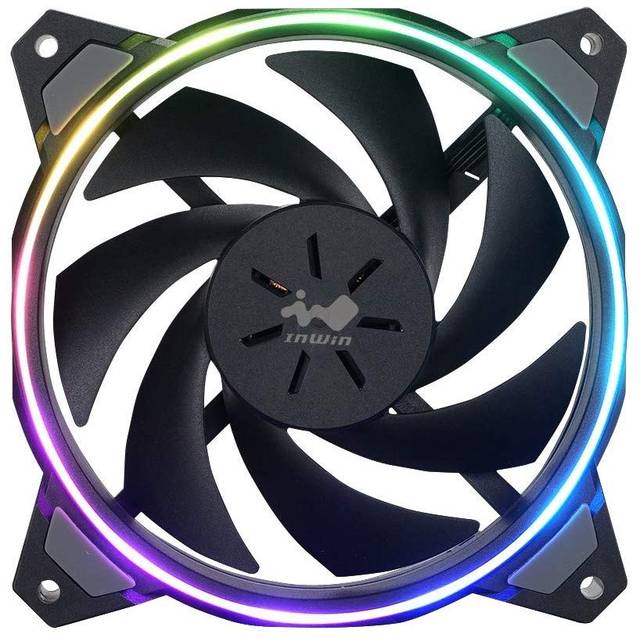 InWin SIRIUS LOOP SINGLE PACK Sirius Loop Addressable RGB Single Fan 120mm High Performance Cooling Computer Case Fan