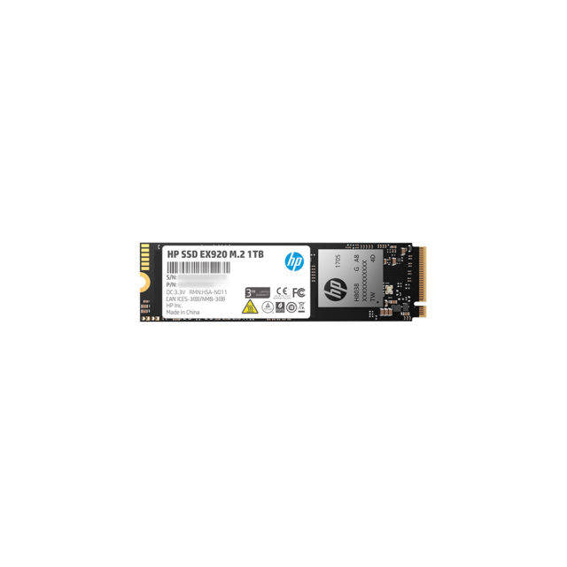 HP EX920 Series M.2 1TB PCI-Express 3.0 x4 NVMe1.3 Internal Solid State Drive