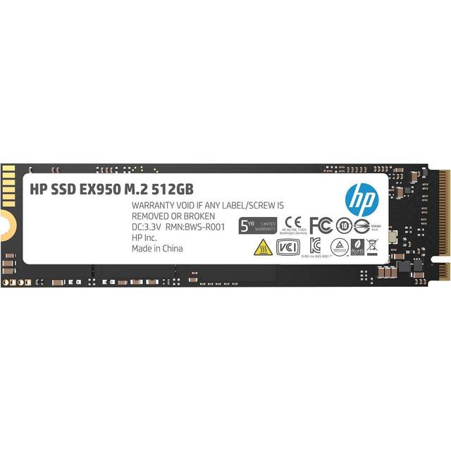 HP EX950 Series M.2 2280 512GB PCI-Express 3.0 x4 NVMe1.3 3D Internal Solid State Drive