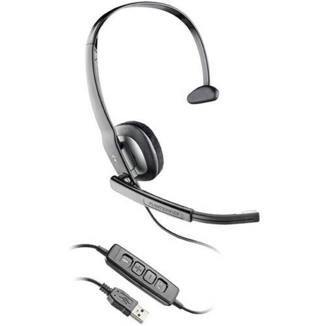 Plantronics Blackwire C210 Wired USB Standard Monaural Headset w/ Microphone