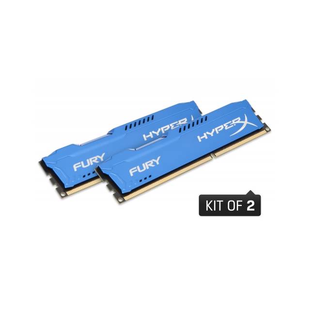 Kingston HyperX FURY Blue HX313C9FK2/8 DDR3-1333 8GB(2x 4GB)/512Mx64 CL9 Memory Kit