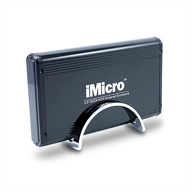 iMicro IM35SATABK 3.5 inch SATA to USB 2.0 External Hard Drive Enclosure (Black)