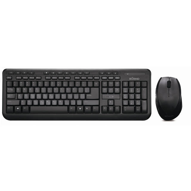 Bornd M510 2.4GHz Wireless Keyboard and Mouse Combo (Black)