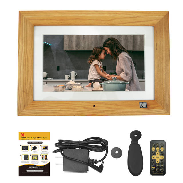 KODAK RDPF-1020W 10 inch Multi-function Digital Photo Frame (Burlywood)