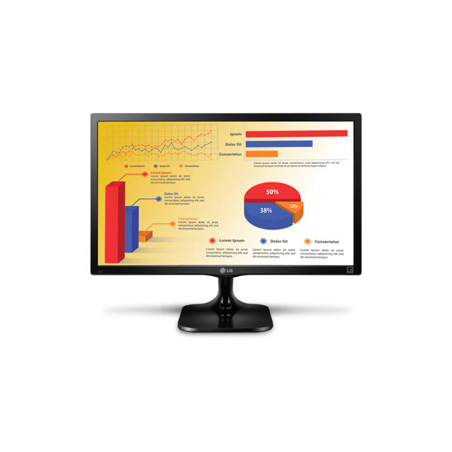 LG Electronics 24MC37D-B 24 inch Widescreen 5,000,000:1 5ms VGA/DVI LED LCD Monitor (Black)