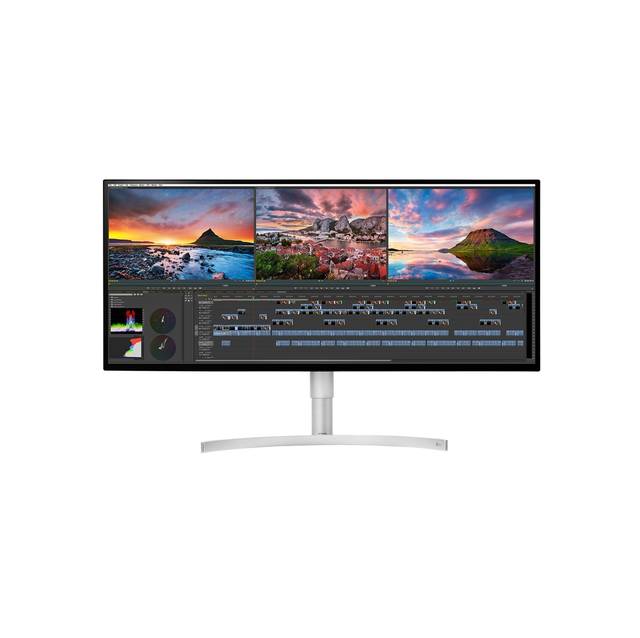 LG Electronics 34BK95U-W 34 inch Widescreen 1,200:1 5ms HDMI/DisplayPort/USB LED LCD Monitor, w/ Speakers