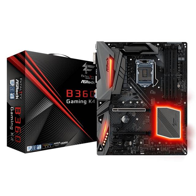 ASRock B360 GAMING K4 LGA1151/ Intel B360/ DDR4/ Quad CrossFireX/ SATA3&USB3.1/ M.2/ A&GbE/ ATX Motherboard