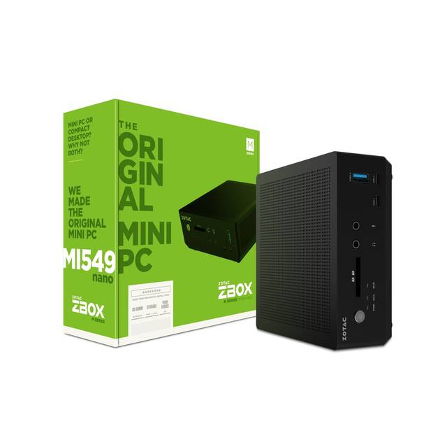 ZOTAC ZBOX-MI549NANO-U Intel i5-7300U 2.6GHz/ DDR4/ WiFi/ A&V&2GbE/ Mini PC Barebone System