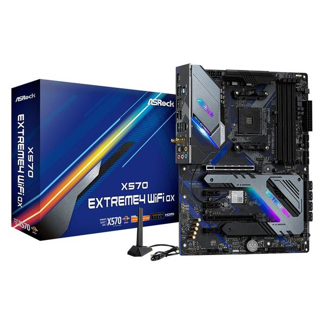 ASRock X570 EXTREME4 WIFI AX Socket AM4/ AMD X570/ DDR4/ PCIE 4.0/ SATA3&USB3.2/ M.2/ A&GbE/ WIFI&BT/ HDMI/ ATX Motherboard