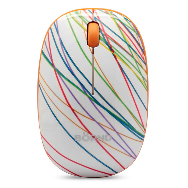 Bornd E220 Wireless 2.4GHz Optical Mouse (Slim-Rainbow)