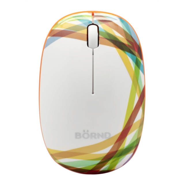 Bornd E220 Wireless 2.4Ghz Optical Mouse (Wide-Rainbow)