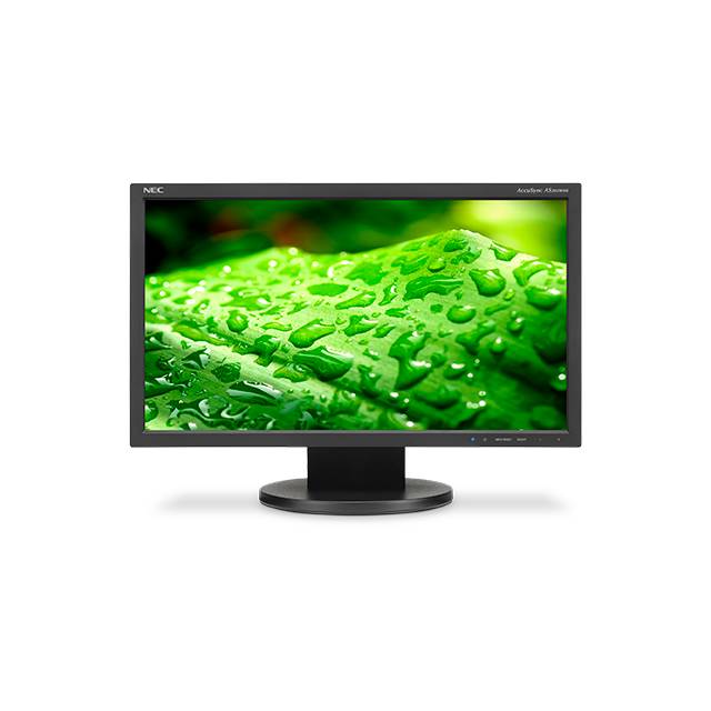 NEC AccuSync AS203WMI-BK 20 inch WideScreen 1,000:1 14ms VGA/DVI LED LCD Monitor, w/ Speakers (Black)