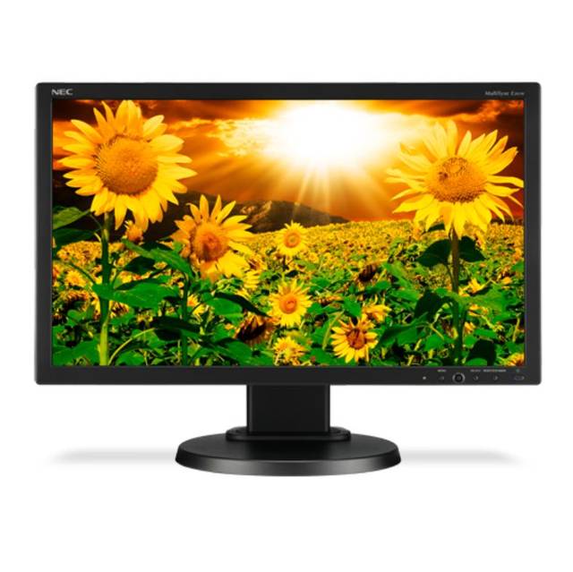 NEC MultiSync E201W-BK 20 inch Widescreen 25,000:1 5ms VGA/DVI/DisplayPort LED LCD Monitor (Black)