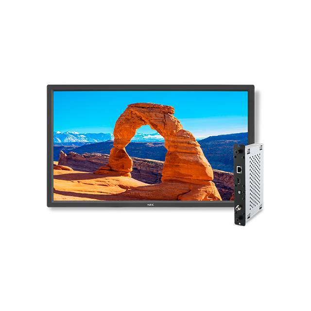 NEC V323-2-AVT 32 inch Large Screen 1300:1 Composite/Component/VGA/DVI/HDMI/DisplayPort/RJ45 LED LCD Monitor, w/ Built-in Tuner & Speakers (Black)