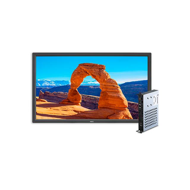 NEC V323-2-DRD 32 inch Large Screen 1300:1 Composite/Component/VGA/DVI/HDMI/DisplayPort/RJ45 LED LCD Monitor, w/ Built-in Media Player & Speakers