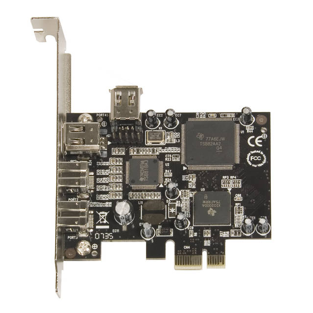 SYBA 2x IEEE 1394B & IEEE 1394A Firewire PCI-Express Controller Card