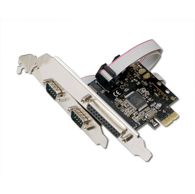 SYBA SD-PEX50030 3-Port (2x Serial & 1x Parallel) Printer PCI-Express x1 (Full & Low Profile) Controller Card