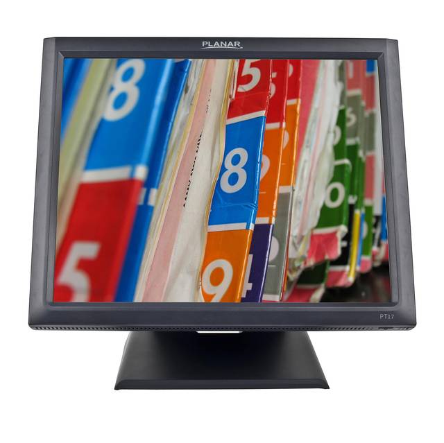 Planar PT1745RPF 17 inch 1000:1 5ms USB Touchscreen LCD Monitor, w/ Speakers (Black)