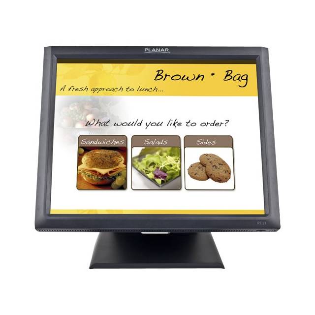 Planar PT1745R 17 inch 1000:1 5ms USB Touchscreen LCD Monitor, w/ Speakers (Black)