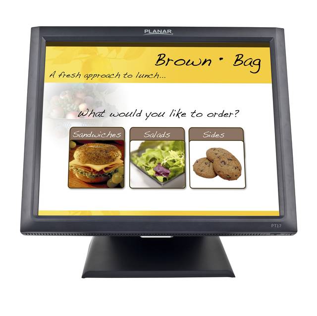 Planar PT1745S 17 inch 1000:1 5ms USB Touchscreen LCD Monitor, w/ Speakers (Black)