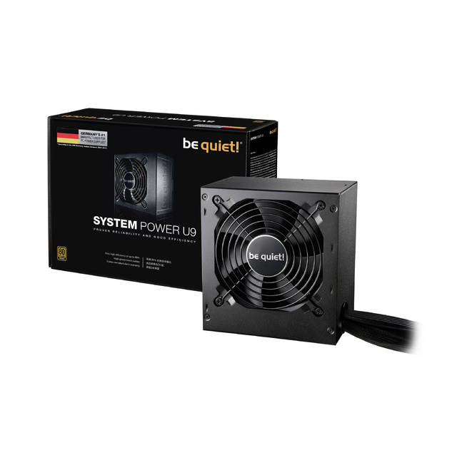 be quiet! SYSTEM POWER U9 600W 80 PLUS Bronze ATX12V v2.4 & EPS12V v2.92 Power Supply w/ Active PFC (Black)