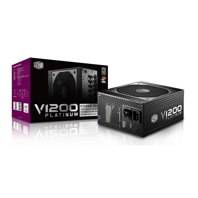 Cooler Master V1200 RSC00-AFBAG1-US 1200W 80 PLUS Platinum ATX12V v2.31 Power Supply w/ Active PFC