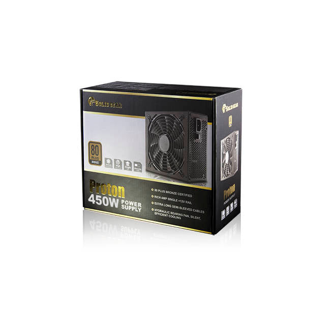 Solid Gear SDGR-450BR 450W 80 PLUS Bronze ATX12V v2.3 & EPS12V v2.91 Power Supply (Black)