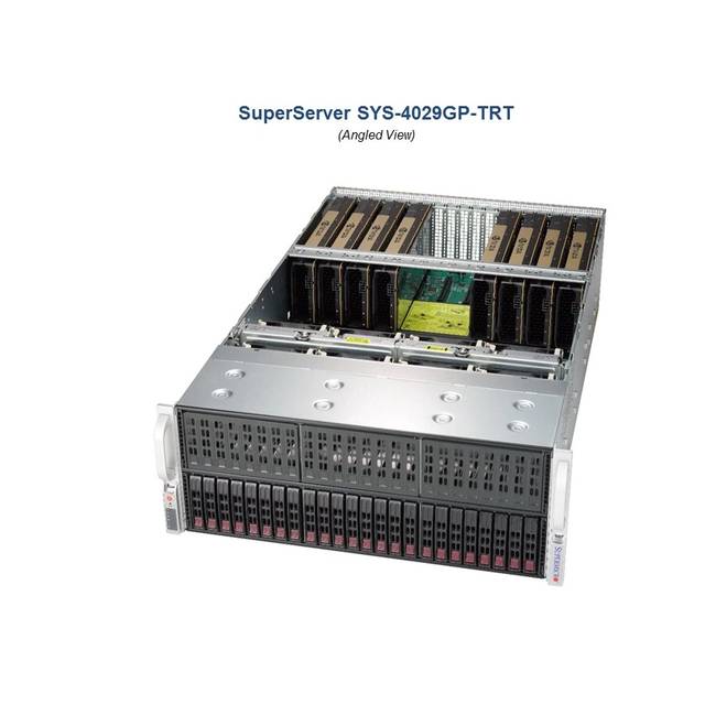 Supermicro SuperServer SYS-4029GP-TRT Dual LGA3647 2000W 4U Rackmount Server Barebone System (Black)