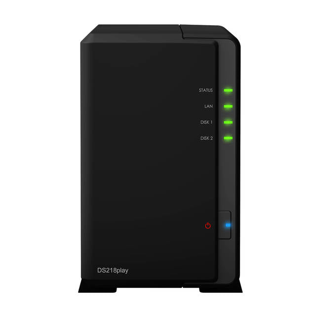 Synology DiskStation DS218PLAY 2-Bay Desktop NAS for Home & SOHO