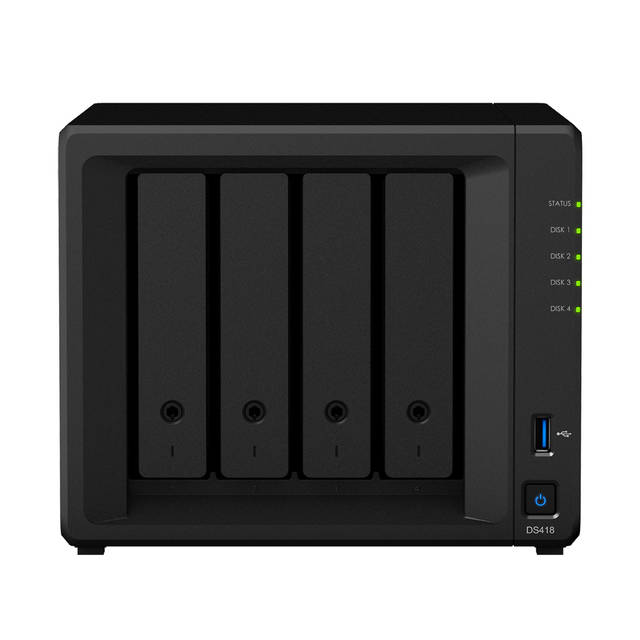 Synology DiskStation DS418 4-Bay Desktop NAS for Home&SOHO