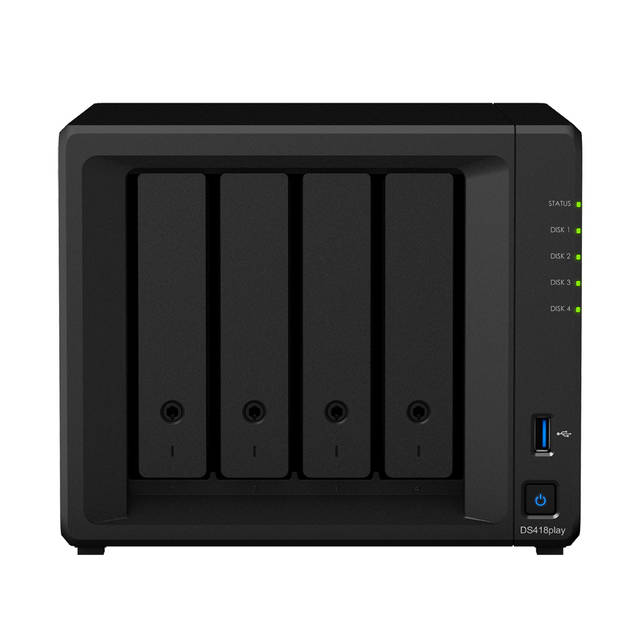 Synology DiskStation DS418PLAY 4-Bay Desktop NAS for SMB