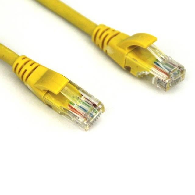 VCOM NP511-10-YELLOW 10ft Cat5e UTP Molded Patch Cable (Yellow)