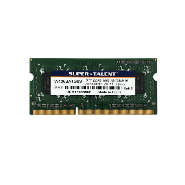 Super Talent DDR3-1066 SODIMM 1GB/128Mx16 Notebook Memory